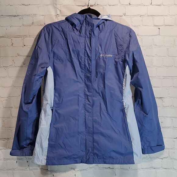Women's Columbia two tone sleeker waterproof rain jacket size S - Picture 1 of 10